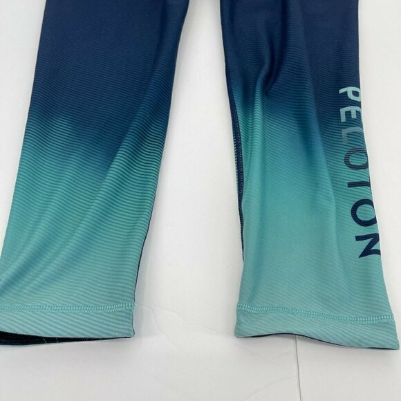 Peloton x With Leggings XS Womens Blue Reversible Logo Casual Activewear Active - Picture 6 of 12